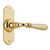 Tradco Provincial Reims Lever Door Handle - 110 x 40mm - Polished Brass