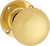 Tradco Victorian Door Knob - 57mm - Polished Brass