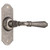 Tradco Provincial Reims Lever Door Handle - 110 x 40mm - Rumbled Nickel