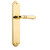 Iver Sarlat Lever Door Handle - Shouldered Plate - 250 x 48mm - Polished Brass