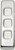Tradco Architrave 3 Gang Rocker Light Switch - 108 x 30mm - Chrome