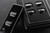 Tradco Architrave 2 Gang Rocker Light Switch - 82 x 30mm - Matte Black
