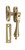 Tradco Long Throw Teardrop Casement Fastener - 95 x 30mm - Satin Brass