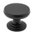 Tradco Flat Cabinet Knob - 32mm - Matte Black