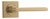 Iver Baltimore Lever Door Handle - Square Rosette - 52 x 52mm - Brushed Brass