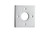 Brushed Chrome 60mm Square Adaptor Plates to suit Doors with 54mm Hole (Pair)