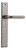 Iver Oslo Return Lever Door Handle - Rectangular Plate - 240 x 38mm - Rumbled Nickel