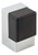 Iver Square Concealed Fix Floor Mounted Door Stop - 50 x 32mm - Chrome