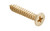 Tradco Phillips Countersunk Stainless Steel Wood Screws - Pack of 50 - 25mm x 8 Gauge - Satin Brass