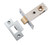 Iver Split Cam Tubular Latch with 'T' Striker - 45mm Backset - Brushed Chrome