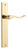 Iver Stirling Lever Door Handle - Rectangular Plate - 240 x 38mm - Polished Brass