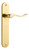Iver Stirling Lever Door Handle - Oval Plate - 240 x 40mm - Polished Brass