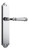 Iver Verona Lever Door Handle - Shouldered Plate - 250 x 48mm - Chrome