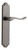 Iver Stirling Lever Door Handle - Shouldered Plate - 250 x 48mm - Distressed Nickel