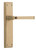 Tradco Menton Lever Door Handle - 225 x 50mm - Unlacquered Satin Brass