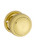Tradco Milled Edge Mortice Door Knob - 52mm - Unlacquered Polished Brass