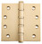 Iver Ball Bearing Hinge - 100 x 100mm - Brushed Brass