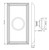 Grandeur Carre Deadbolt - 121 x 64mm - Satin Nickel