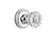 Nostalgic Crystal Door Knob - Classic Rosette - 64mm - Bright Chrome