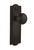 Nostalgic Art Nouveau New York Door Knob - Meadows Plate - 200 x 67mm - Oil-Rubbed Bronze