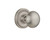 Nostalgic Round New York Door Knob - Georgian Rope Rosette - 64mm - Satin Nickel