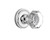 Nostalgic Octagonal Waldorf Crystal Door Knob - Classic Rosette - 64mm - Bright Chrome