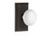 Nostalgic White Porcelain Door Knob - Studio Plate - 102 x 64mm - Timeless Bronze