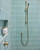 Meir Round Shower Rail Tap - Satin Brass