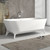 Fienza Hampton Free Standing Bath with Overflow - 1600 x 600 x 800mm - Matte White