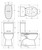 Fienza Stella Adjustable Link Toilet Suite - Gloss White