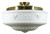 Lighting Inspirations DIY Batten Fix Light - 14" Senator Glass - 320 x 360mm - Polished Brass
