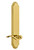 Grandeur Bellagio Lever Door Handle - Arc Tall Plate - 279 x 64mm - Polished Brass