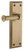 Grandeur Georgetown Lever Door Handle - Fifth Avenue Plate - 184 x 64mm - Vintage Brass