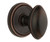 Grandeur Oval Eden Prairie Door Knob - Soleil Rosette - 69mm - Timeless Bronze