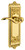 Grandeur Bellagio Lever Door Handle - Windsor Plate - 220 x 67mm - Polished Brass