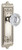 Grandeur Versailles Clear Crystal Door Knob - Windsor Plate - 220 x 67mm - Polished Nickel