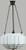 Lode Lighting 3 Chain Pendant Light - St Kilda Glass - 340mm - Patina Black