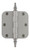 Grandeur Loose Pin Hinge w/ Steeple Finial - Rounded - 89 x 89mm - Satin Nickel