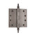 Nostalgic Heavy Duty Loose Pin Hinge w/ Steeple Finial - Square - 100 x 100mm - Antique Pewter