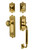 Nostalgic Rococo Egg & Dart Entry Door Handleset - C Grip - Lifetime Brass