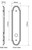 Grandeur Georgetown Lever Door Handle - Arc Tall Plate - 279 x 64mm - Polished Brass