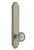 Grandeur Soleil Door Knob - Arc Tall Plate - 279 x 64mm - Satin Nickel