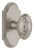 Grandeur Grande Victorian Door Knob - Arc Short Plate - 121 x 64mm - Satin Nickel