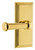Grandeur Georgetown Lever Door Handle - Carre Short Plate - 121 x 64mm - Polished Brass