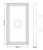 Grandeur Georgian Newport Lever Door Handle - Carre Short Plate - 121 x 64mm - Timeless Bronze
