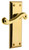 Grandeur Georgian Newport Lever Door Handle - Fifth Avenue Plate - 184 x 64mm - Polished Brass