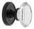 Grandeur Provence Clear Crystal Door Knob - Georgetown Rosette - 67mm - Timeless Bronze