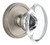 Grandeur Provence Clear Crystal Door Knob - Georgetown Rosette - 67mm - Satin Nickel