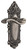 Grandeur Portofino Lever Door Handle - Grande Victorian Plate - 210 x 71mm - Antique Pewter