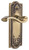 Grandeur Portofino Lever Door Handle - Parthenon Plate - 199 x 67mm - Vintage Brass